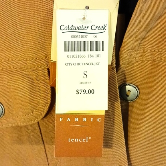 Coldwater Creek Jacket Sz S Mustard Yellow SPORTY Boho Bohemian Preppy Riding - Picture 2 of 16